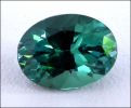 TOURMALINE INDICOLITE BLUE-GREEN (AFRICA) -- .99 CT. OVAL